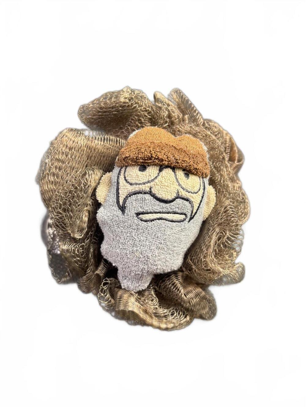 One With Nature Brown Bath Loofah with Character Plush